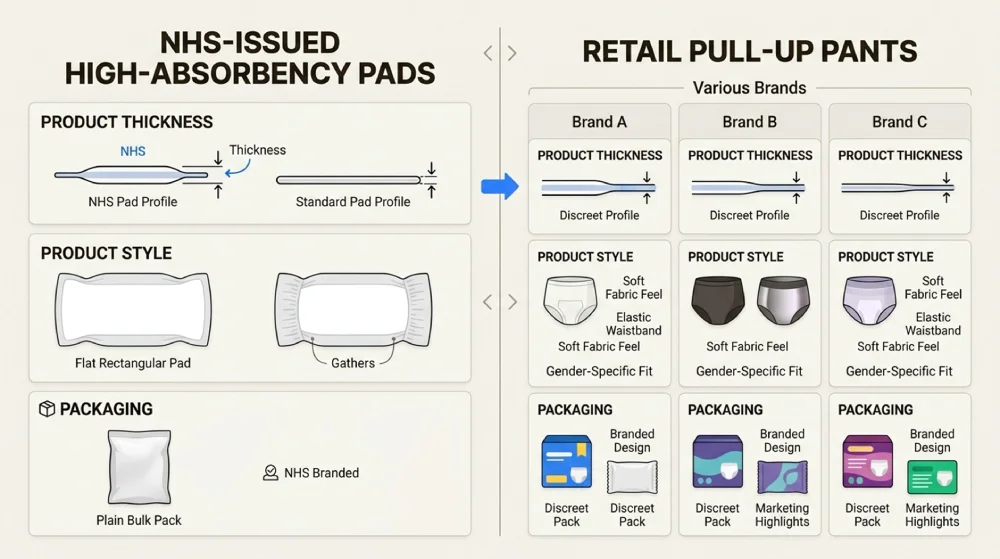 NHS Incontinence Pads